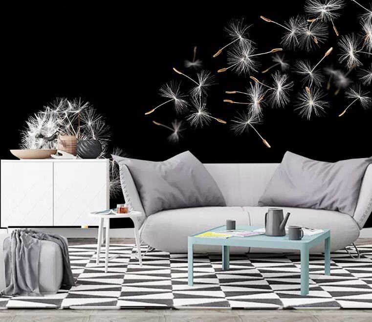 3D Cute Dandelion WG976 Wall Murals