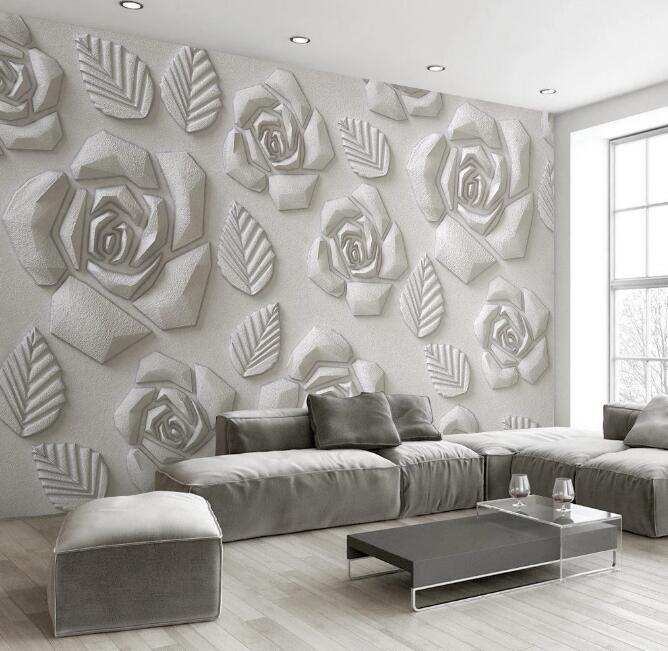 3D Carving Flower WG532 Wall Murals