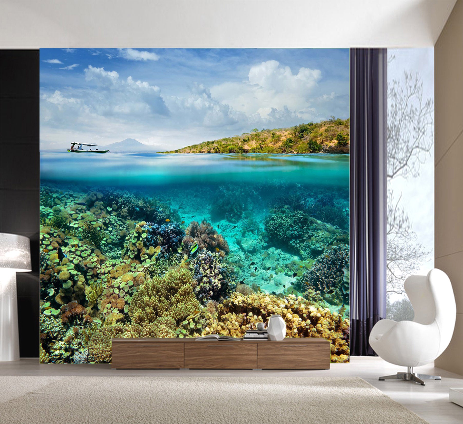 3D Blue Sea Water 1016 Wall Murals