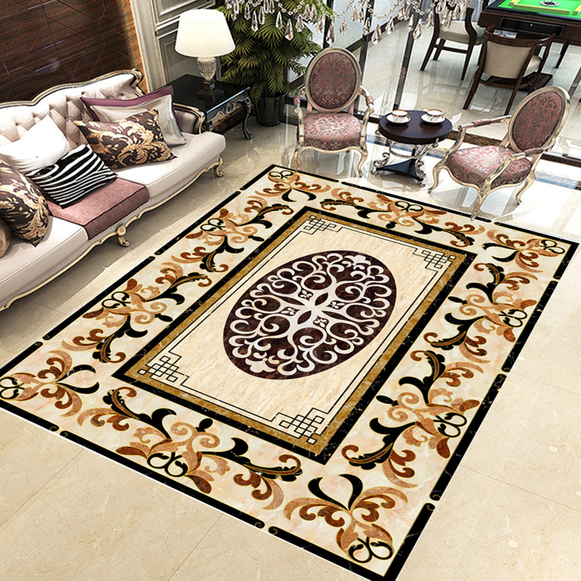 3D Religious Pattern WG722 Floor Mural Wallpaper AJ Wallpaper 2 