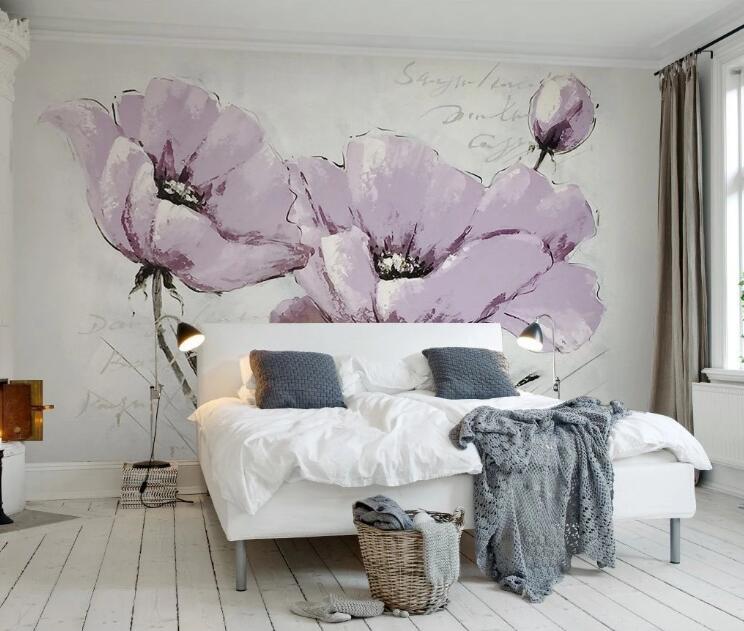 3D Painting Flower WG550 Wall Murals