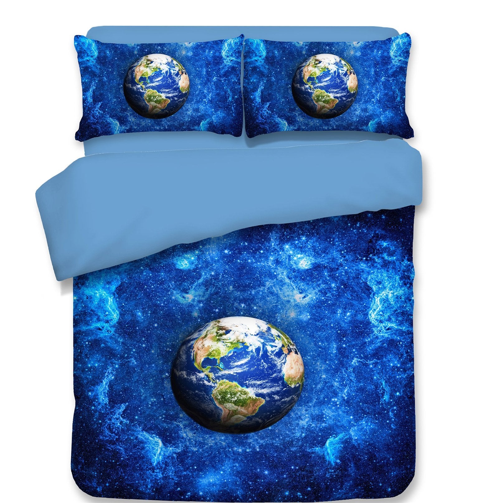 3D Dark Blue Earth 103 Bed Pillowcases Quilt Wallpaper AJ Wallpaper 