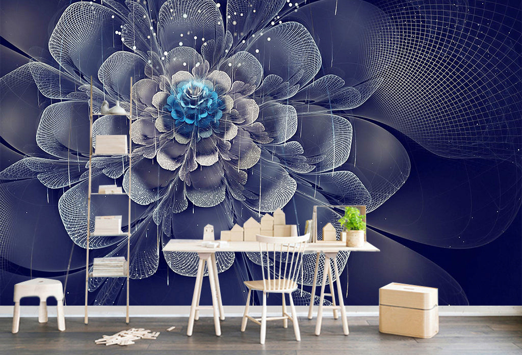 3D Invisible Flower WG347 Wall Murals