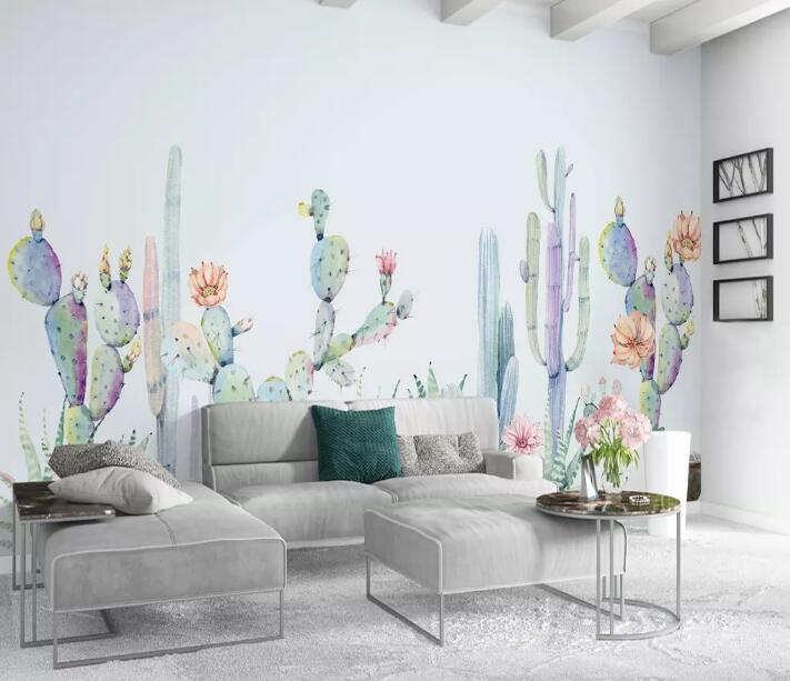 3D Cactus Flower WG578 Wall Murals