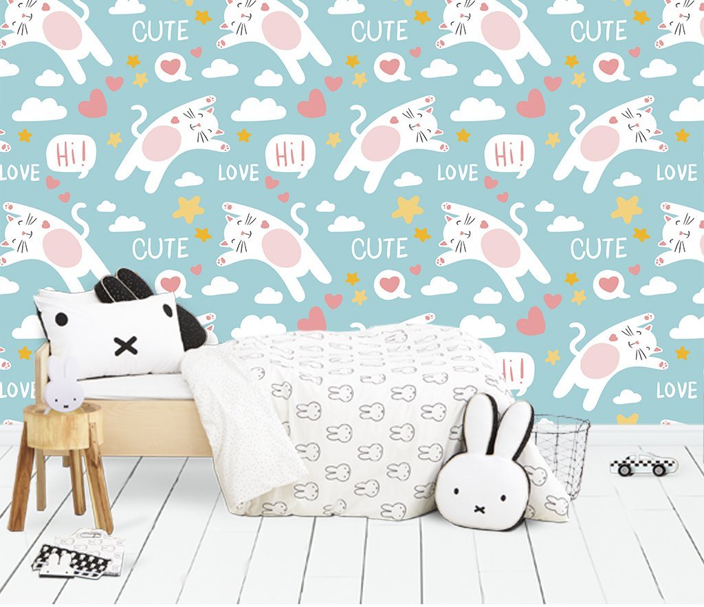 3D Cute Kitten 816 Wall Murals Wallpaper AJ Wallpaper 2 