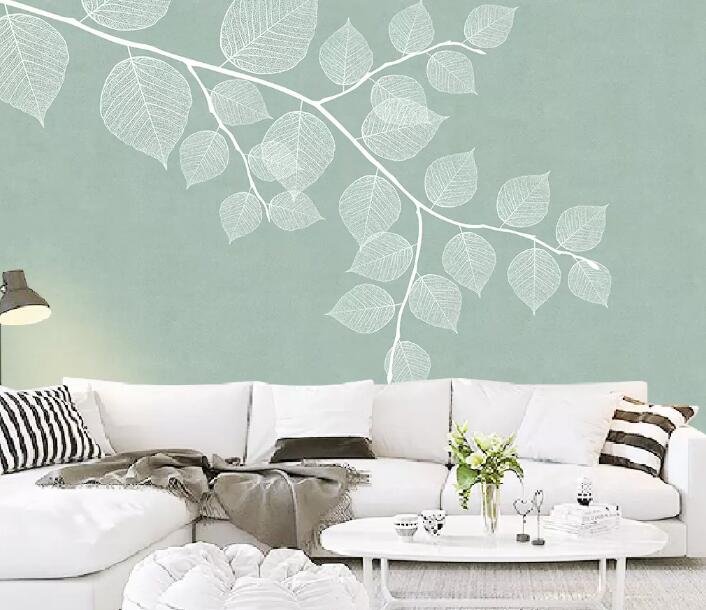 3D Texture Leaf WG1017 Wall Murals