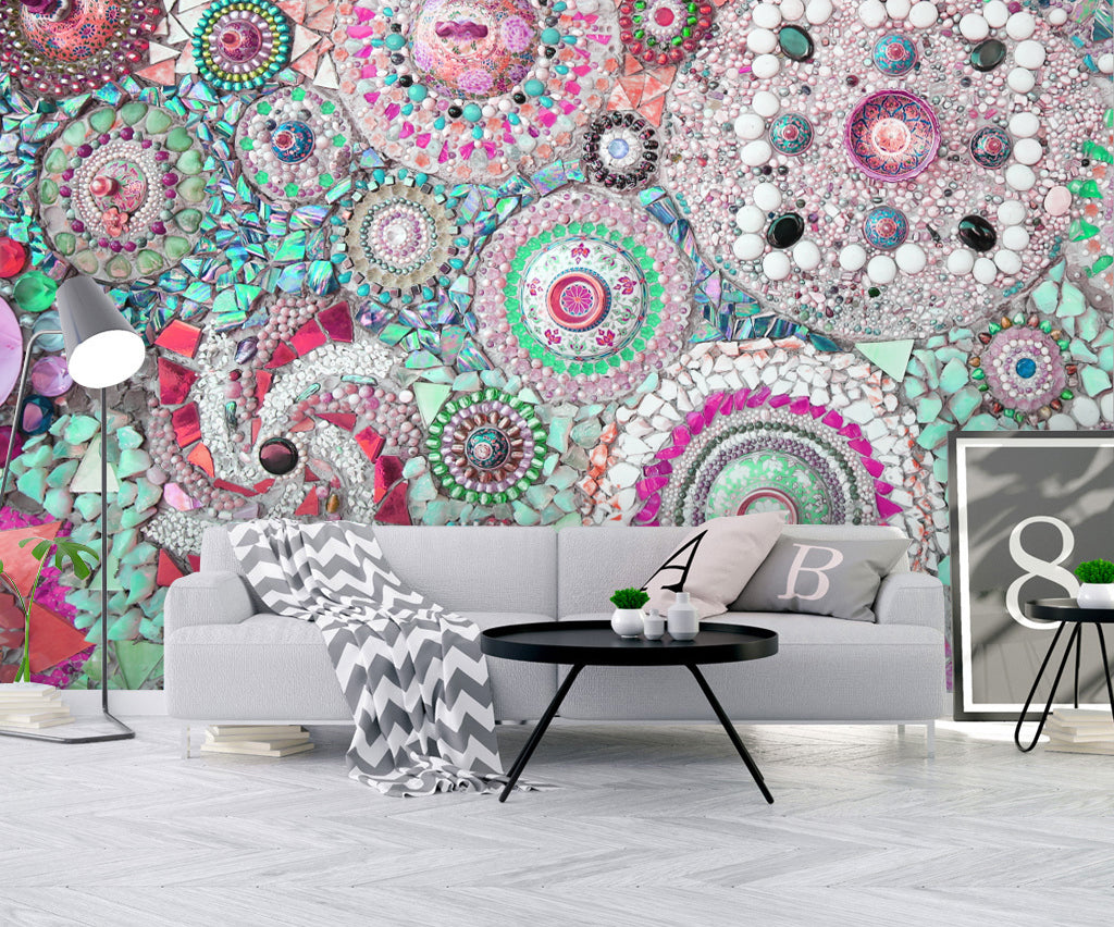 3D Stone Flower WG405 Wall Murals