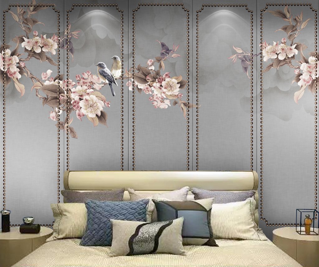 3D Bird Branch 459 Wall Murals Wallpaper AJ Wallpaper 2 