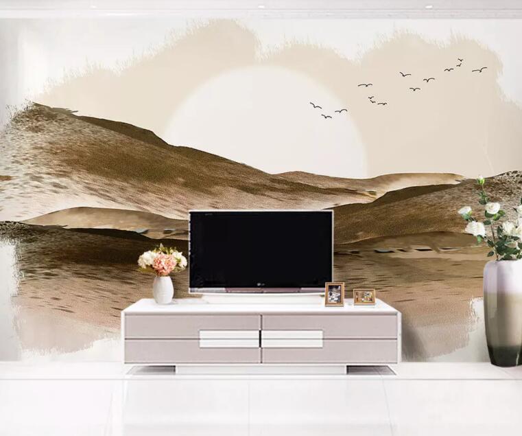 3D Sun Land Bird WG1012 Wall Murals