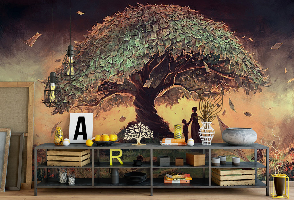 3D Money Tree WG473 Wall Murals