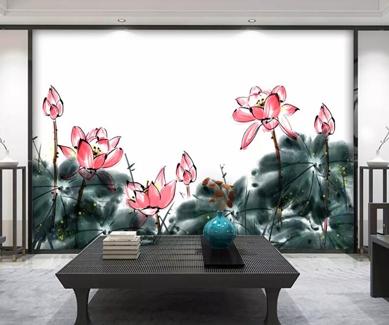 3D Ink Lotus WG890 Wall Murals