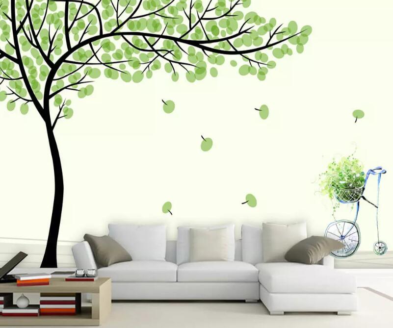 3D Leaves Falling WG491 Wall Murals