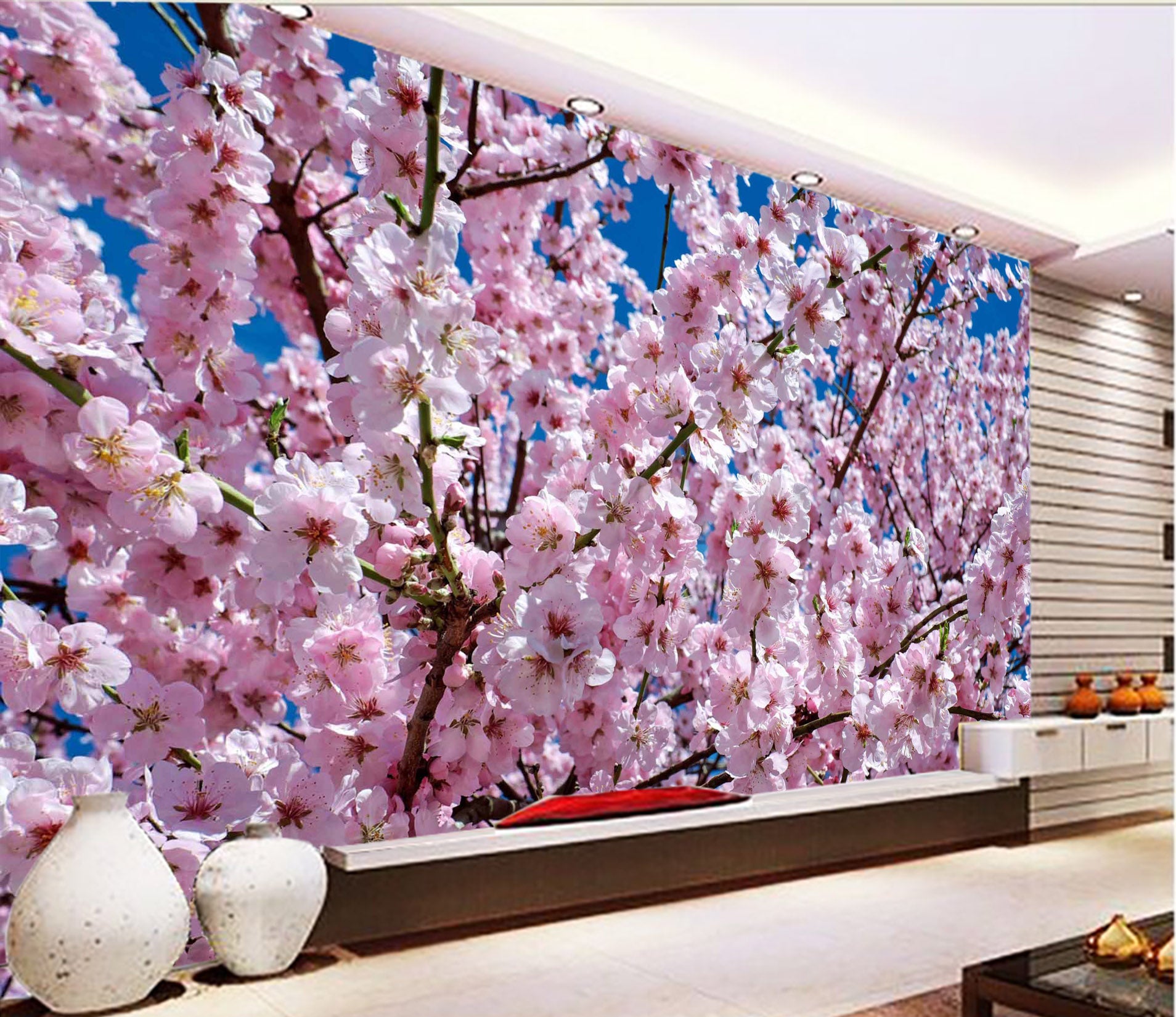 3D Peach Blossom 1038 Wall Murals