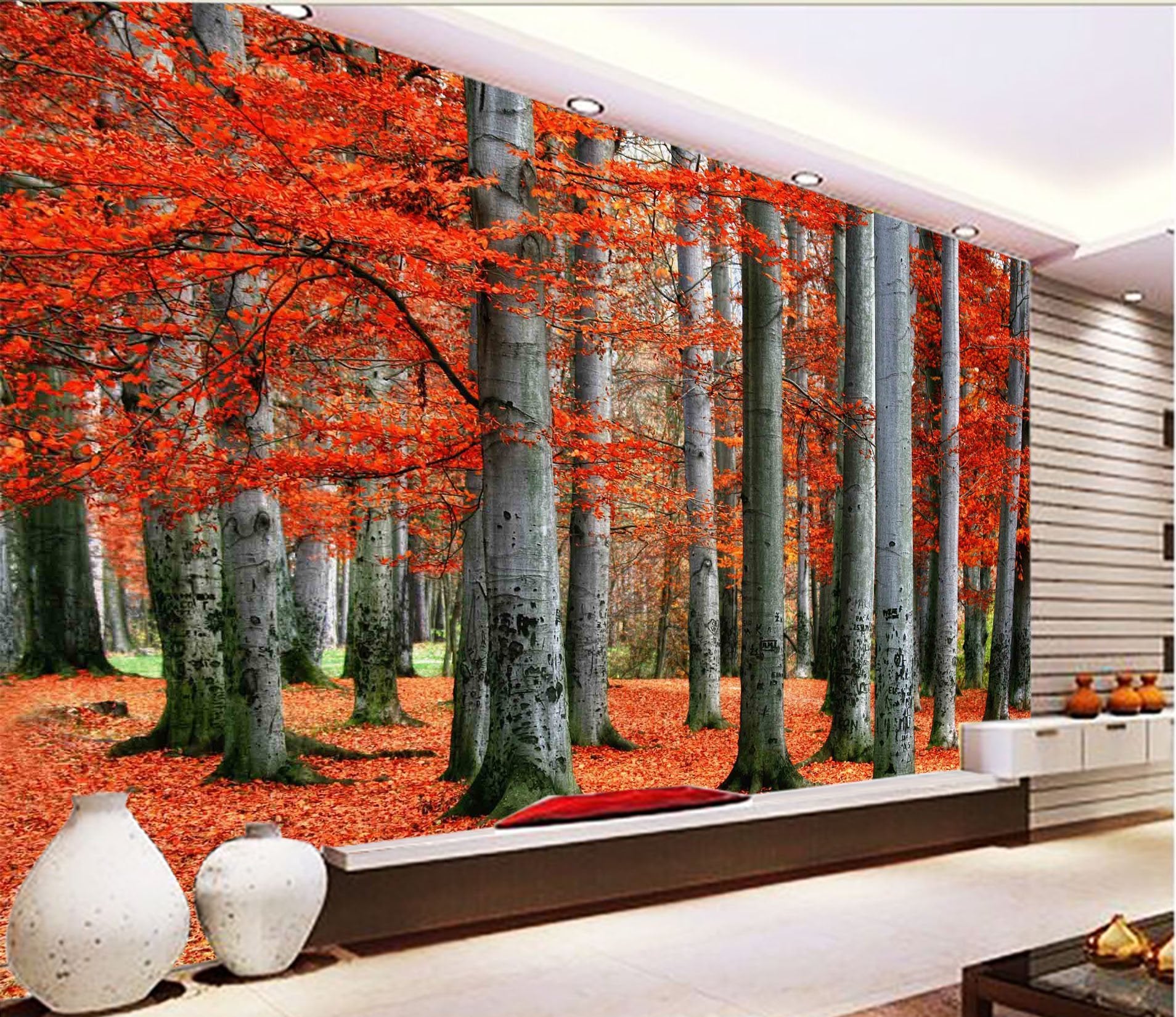 3D Maple Forest 674 Wallpaper AJ Wallpaper 