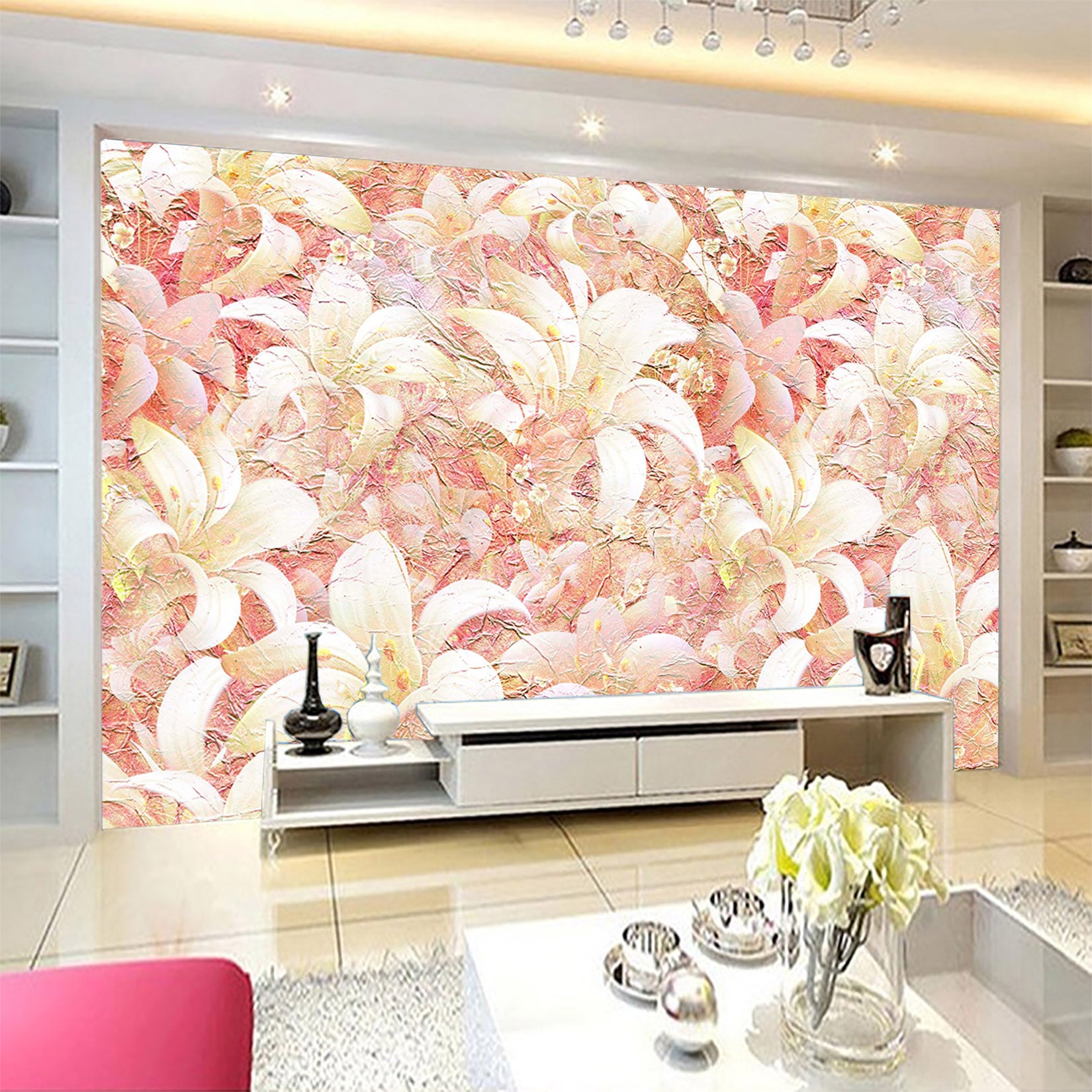 3D Lily Blossoms 1008 Wall Murals