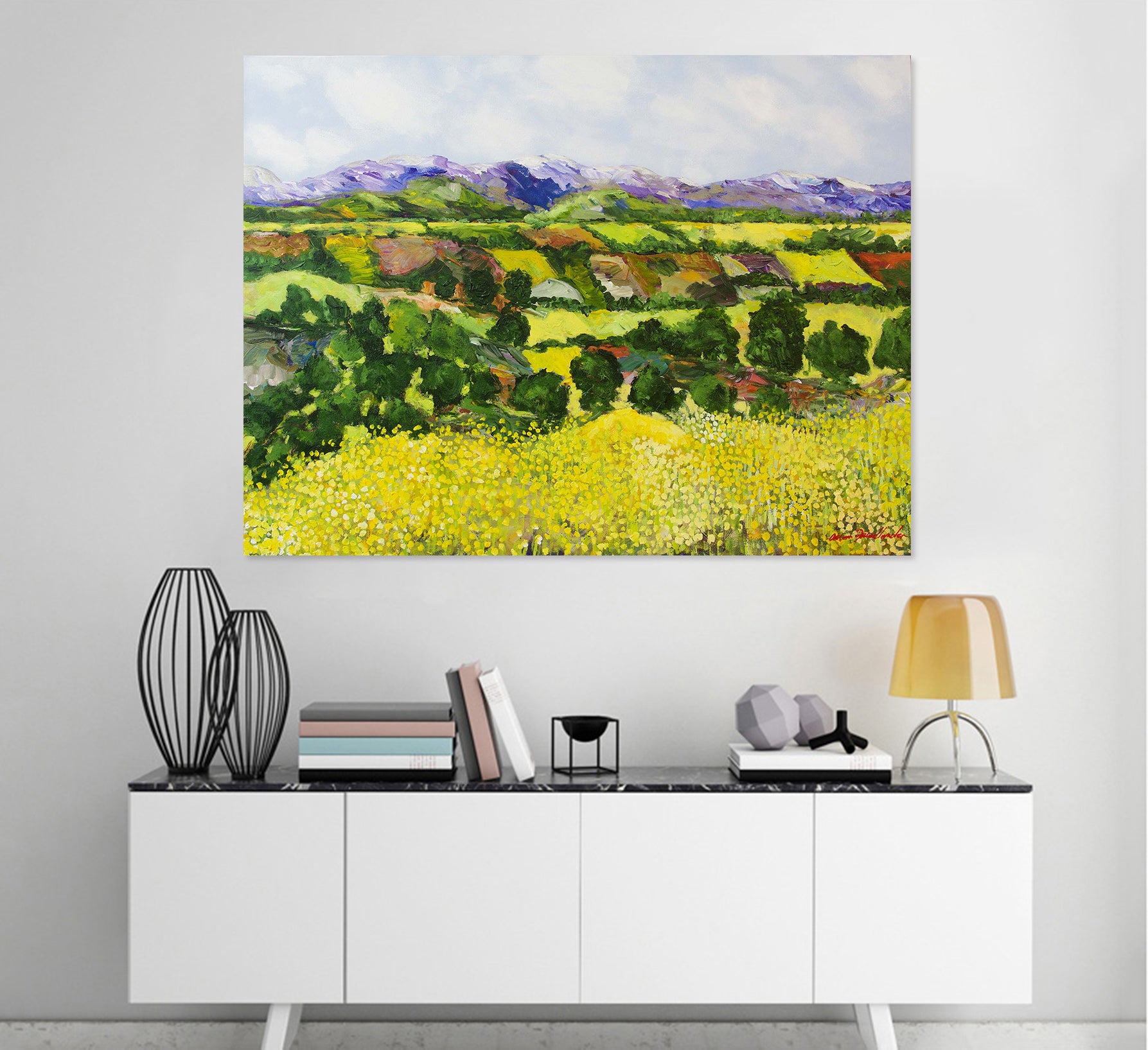 3D Colored Valley 210 Allan P. Friedlander Wall Sticker