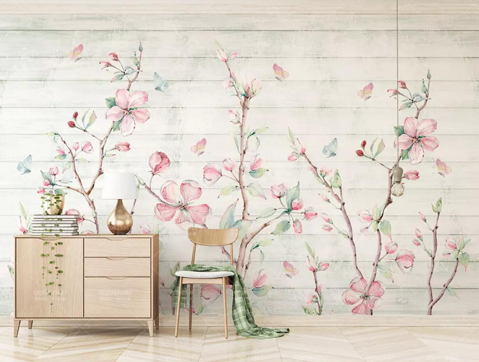 3D Flowering Branch WC406 Wall Murals