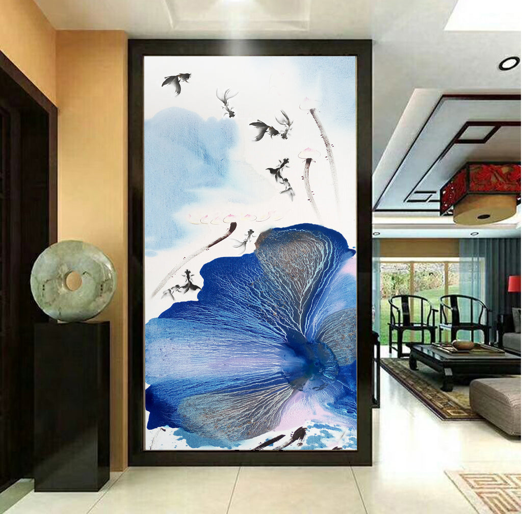 3D Lotus Leaf WG029 Wall Murals
