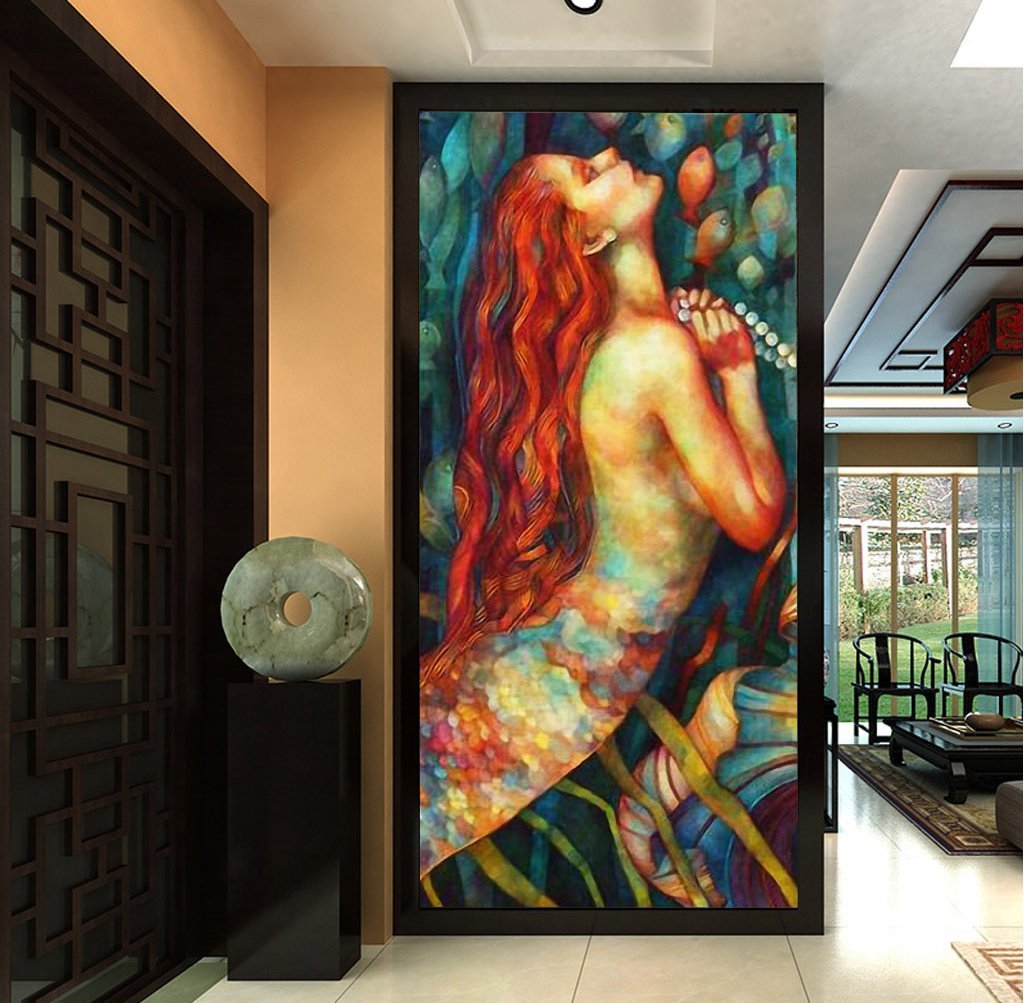 3D Long Hair Lady 508 Wall Murals Wallpaper AJ Wallpaper 2 