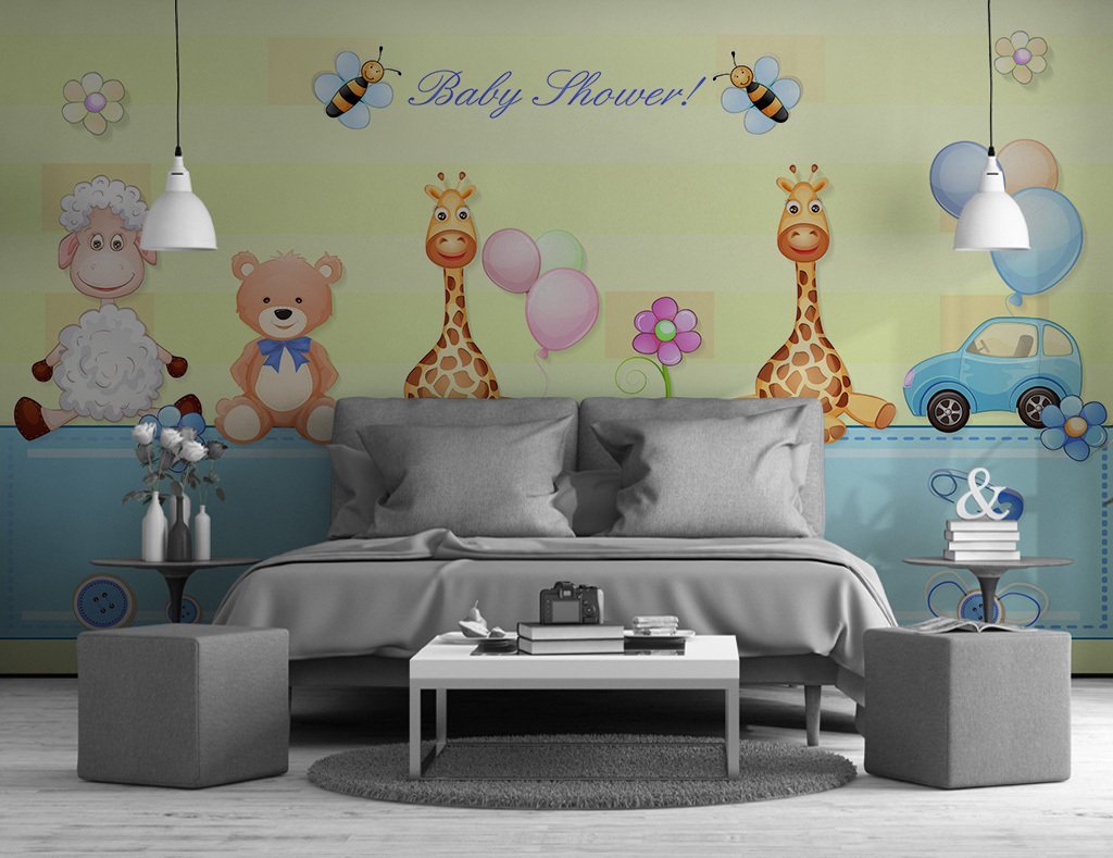 3D Doll Giraffe 824 Wall Murals Wallpaper AJ Wallpaper 2 