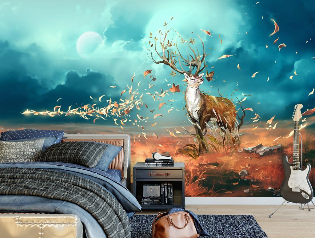 3D Elk 90 Wall Murals Wallpaper AJ Wallpaper 2 