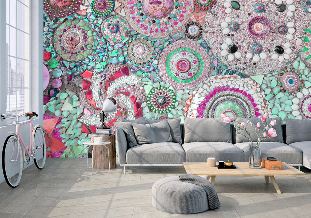 3D Stone Flower WG405 Wall Murals