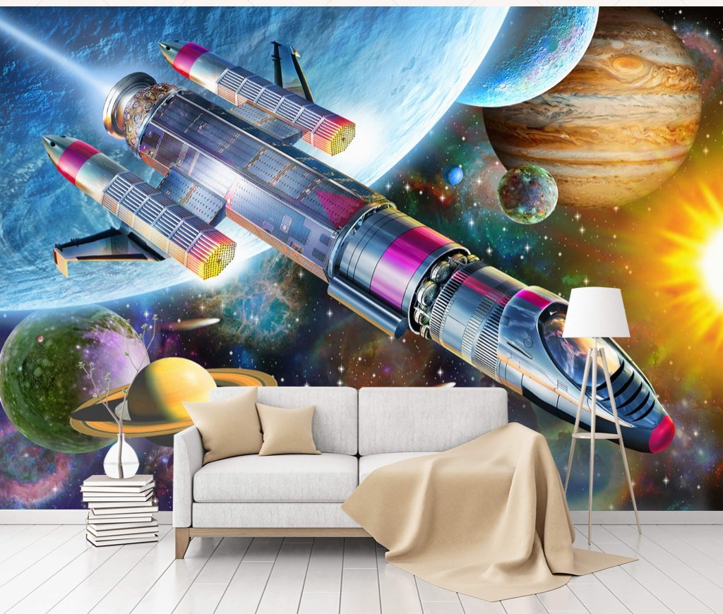 3D Rocket Launch 857 Wall Murals Wallpaper AJ Wallpaper 2 