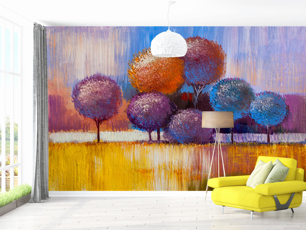 3D Color Tree WG242 Wall Murals