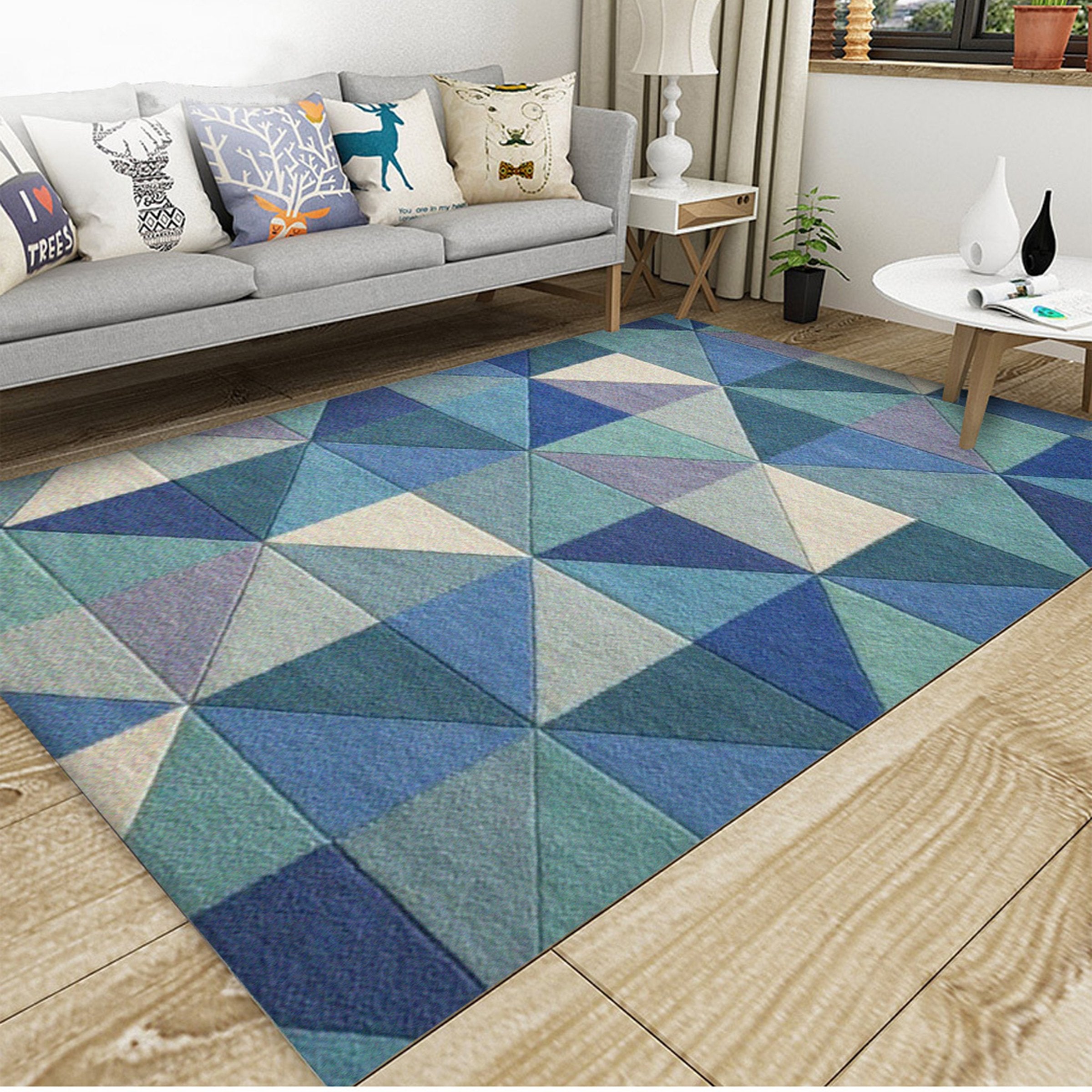 3D Dark Triangle WG176 Non Slip Rug Mat Mat AJ Creativity Home 