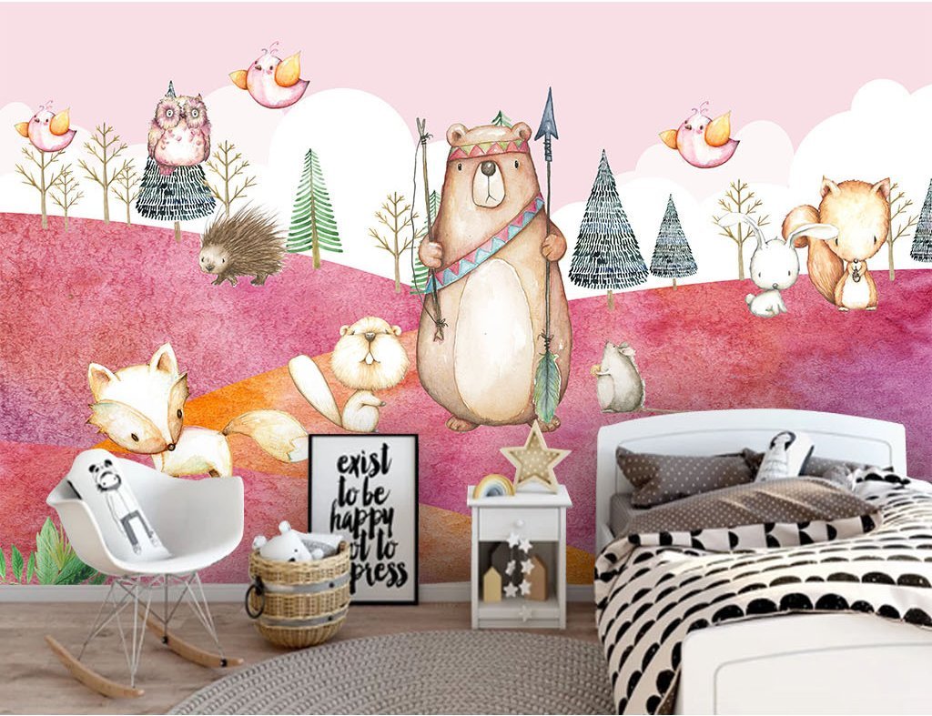 3D Animal Park 829 Wall Murals Wallpaper AJ Wallpaper 2 