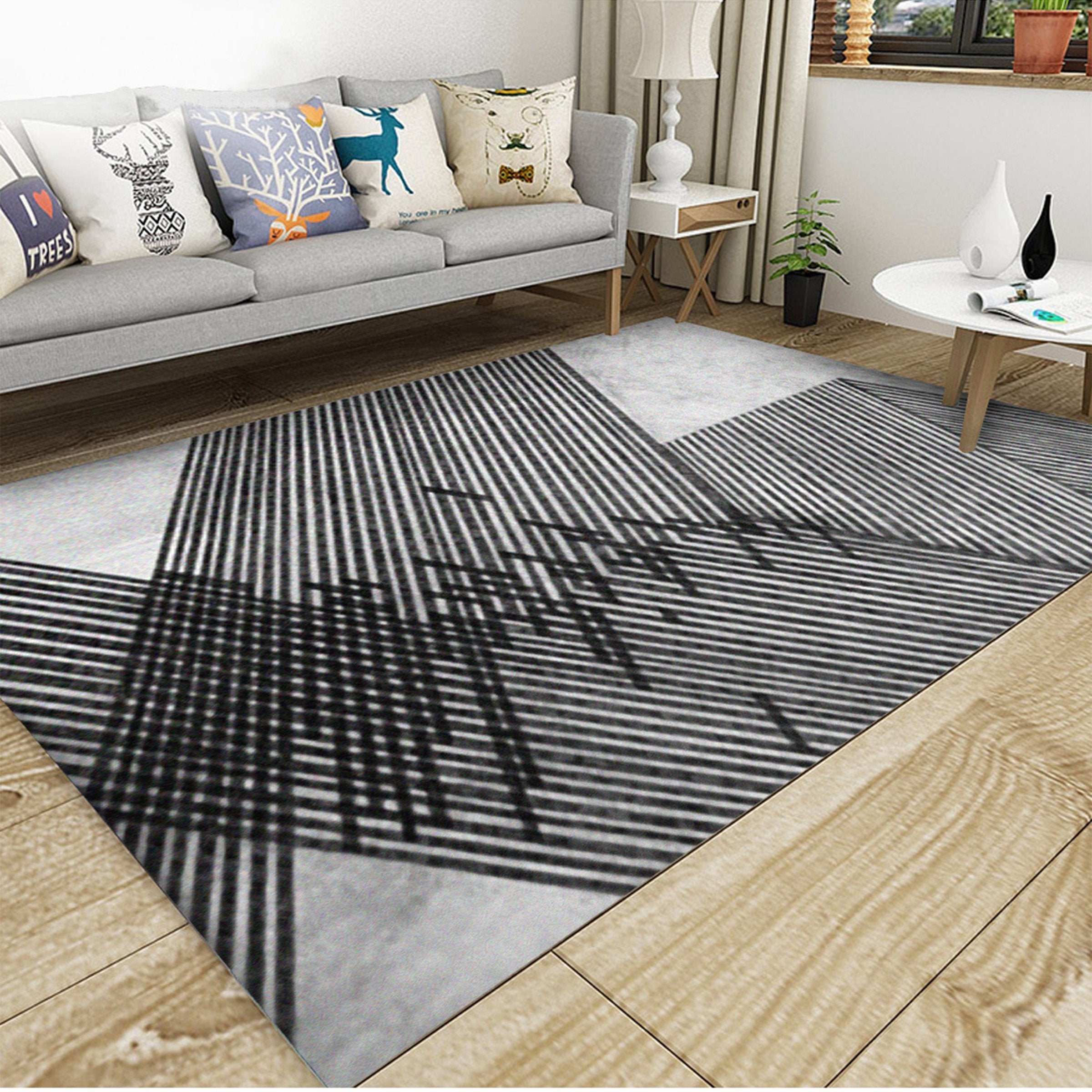 3D Black Strips WG149 Non Slip Rug Mat Mat AJ Creativity Home 