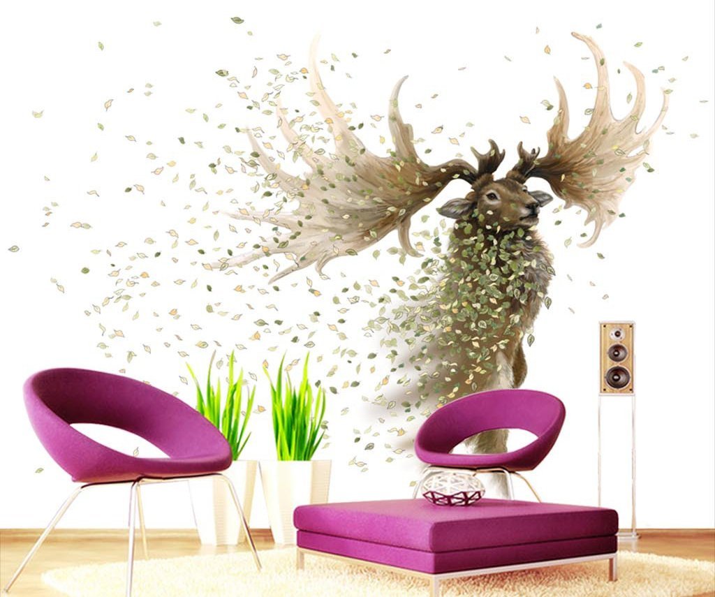 3D Elk 358 Wall Murals Wallpaper AJ Wallpaper 2 