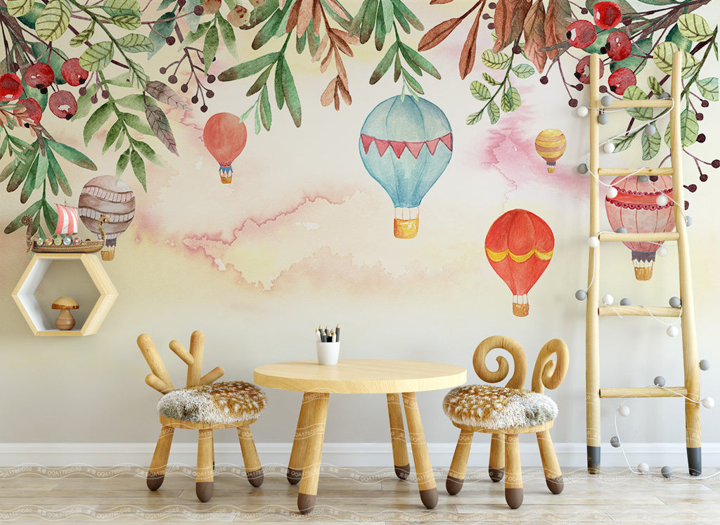 3D Color Balloon WG032 Wall Murals