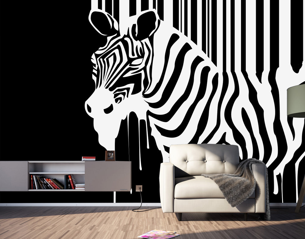 3D Pattern Zebra WG287 Wall Murals