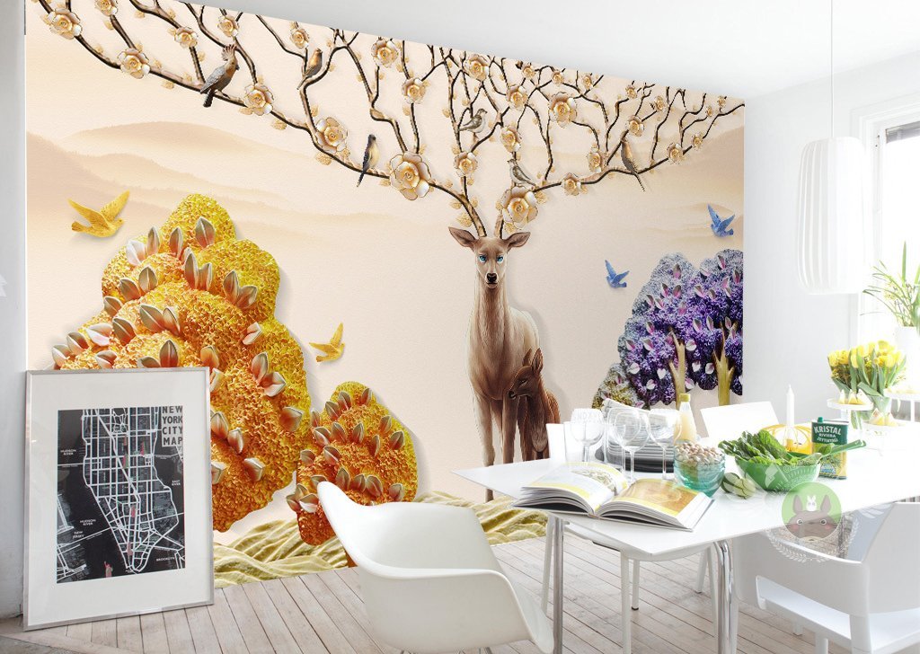 3D Elk 469 Wall Murals Wallpaper AJ Wallpaper 2 