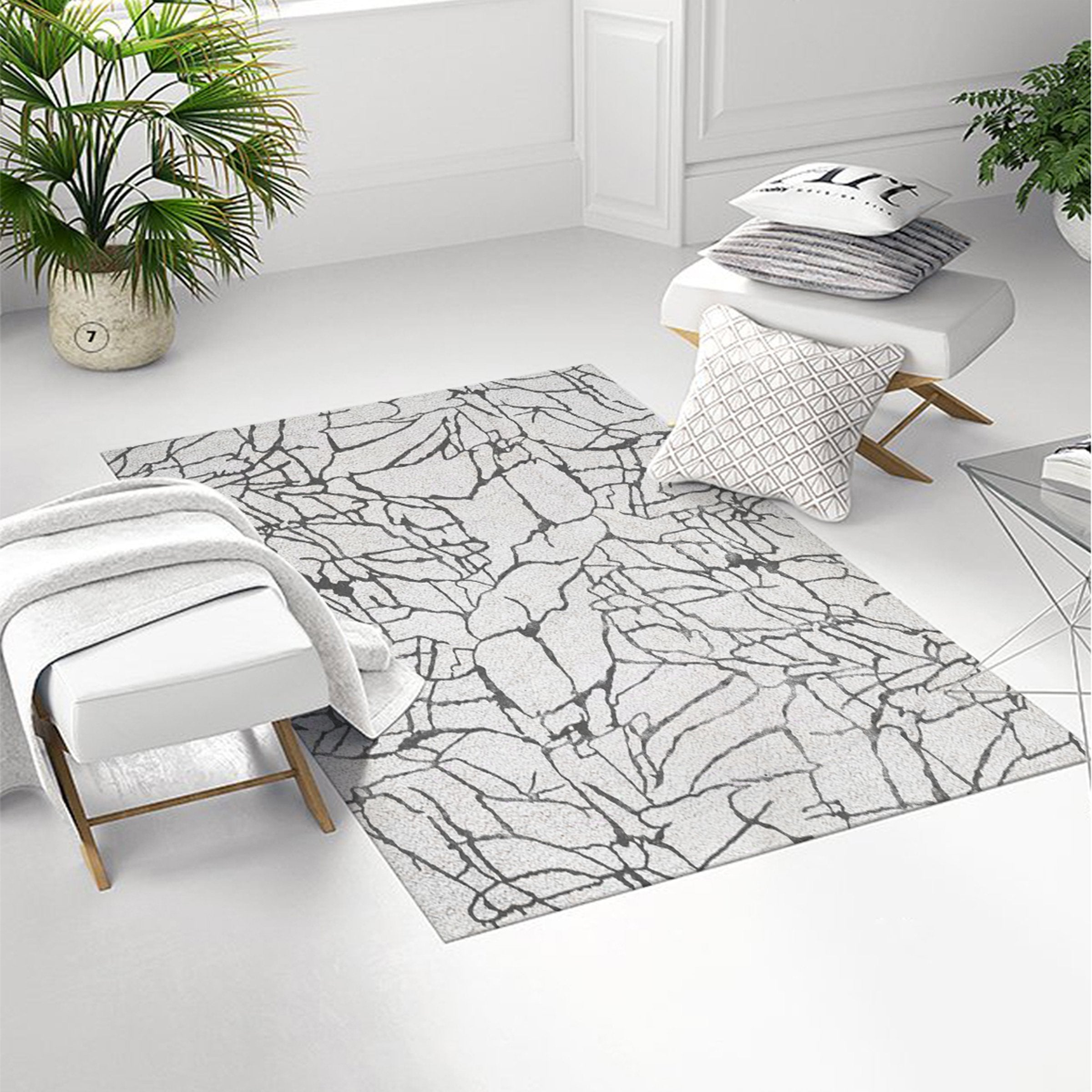 3D Black Lines WG115 Non Slip Rug Mat Mat AJ Creativity Home 