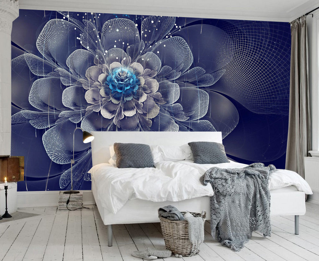 3D Invisible Flower WG347 Wall Murals