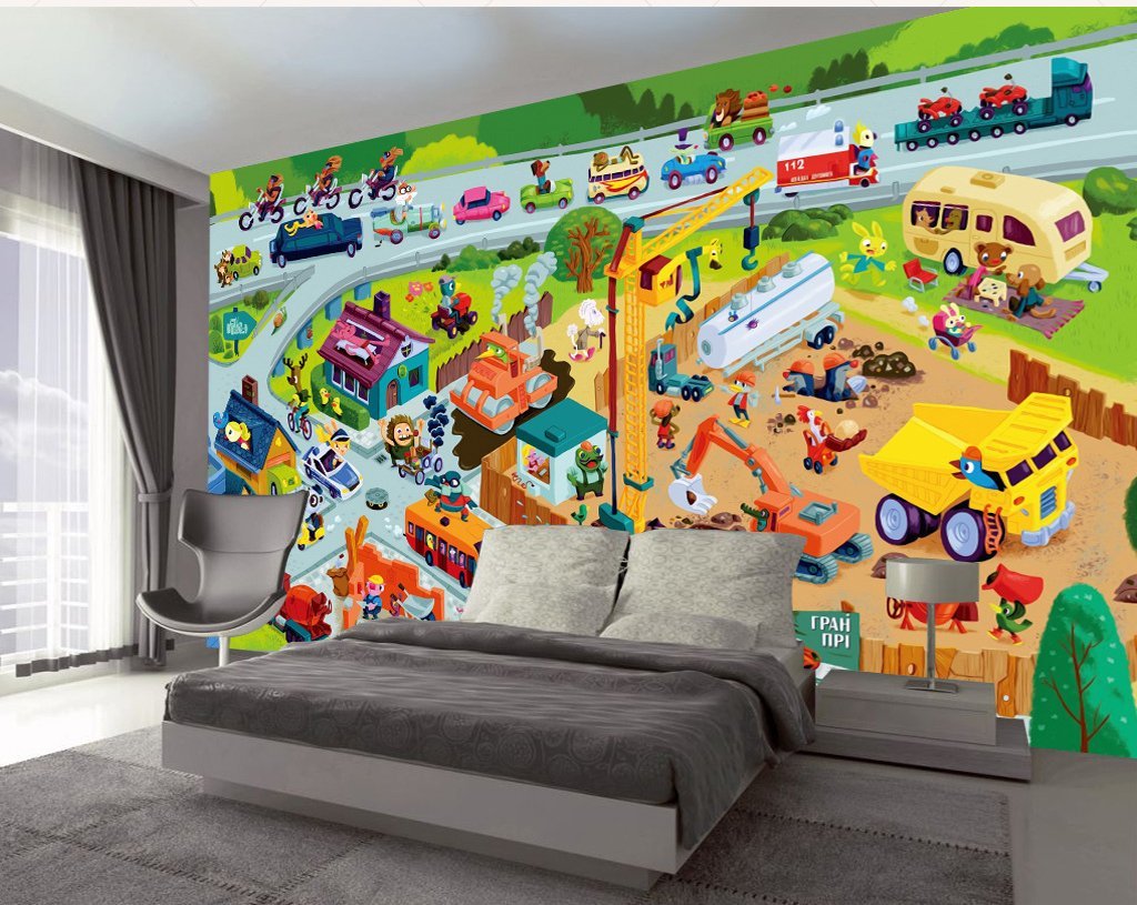 3D Car World 858 Wall Murals Wallpaper AJ Wallpaper 2 