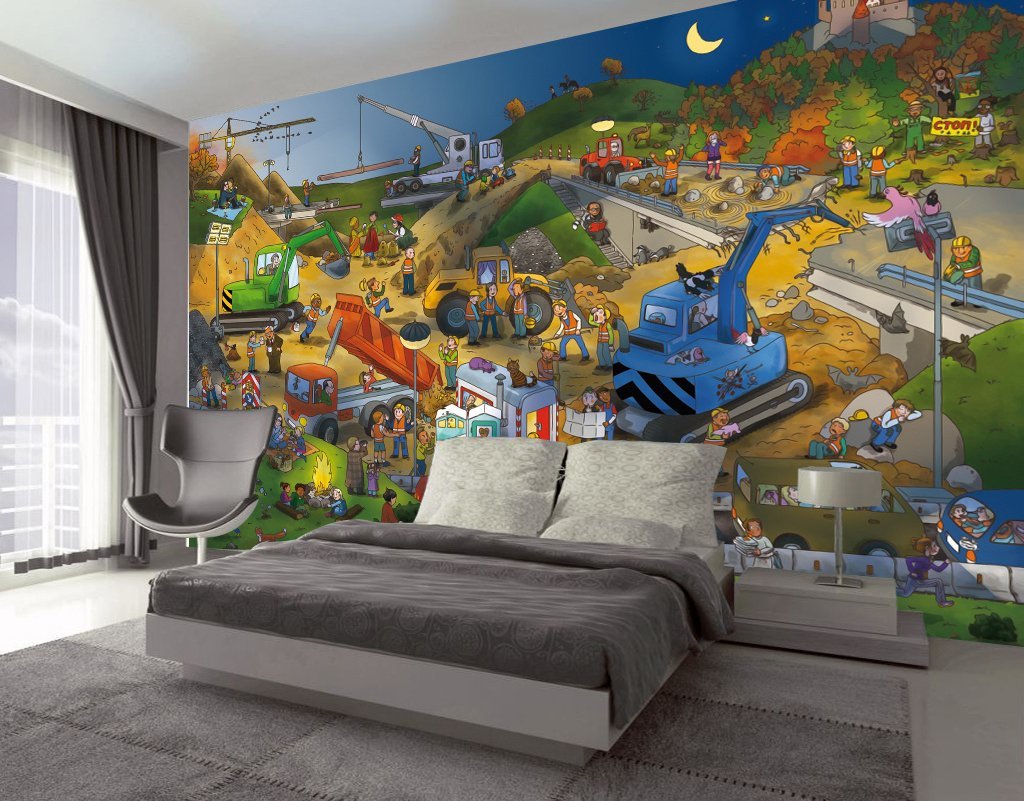 3D Car World 859 Wall Murals Wallpaper AJ Wallpaper 2 