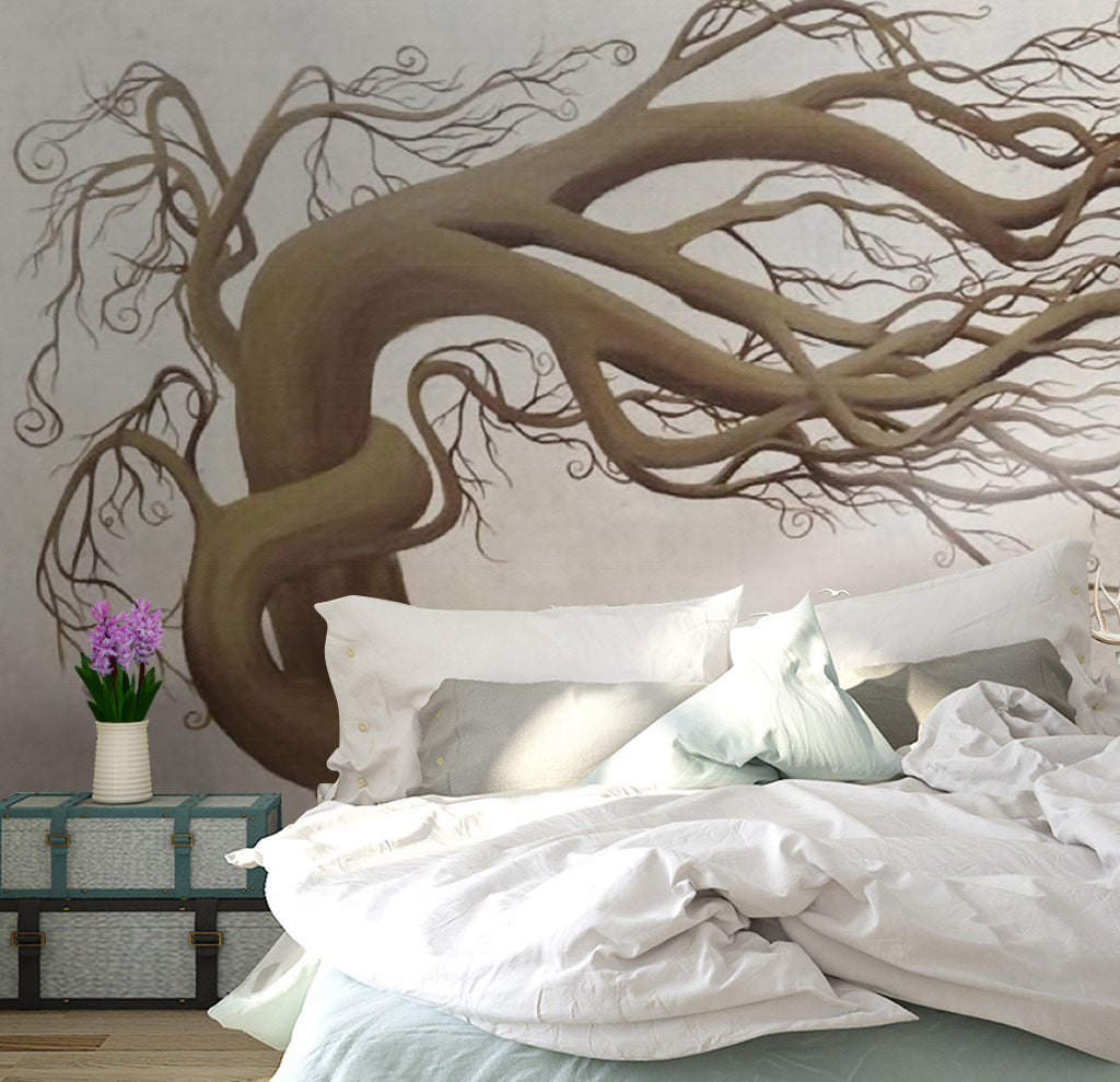 3D Curved Tree WG277 Wall Murals