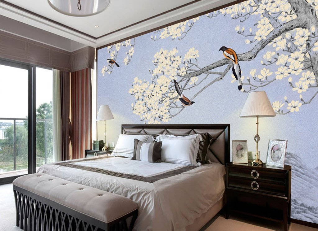 3D Birds And Flowers 571 Wall Murals Wallpaper AJ Wallpaper 2 