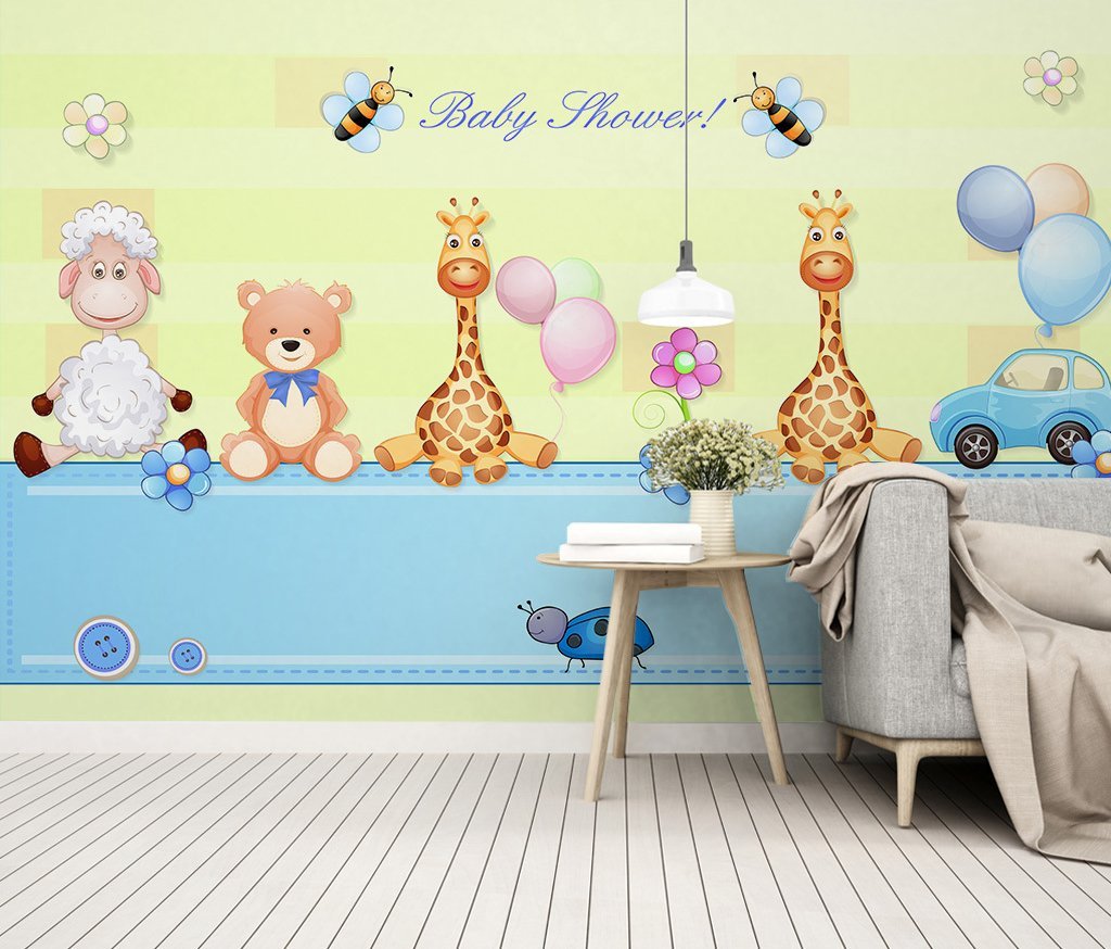 3D Doll Giraffe 824 Wall Murals Wallpaper AJ Wallpaper 2 