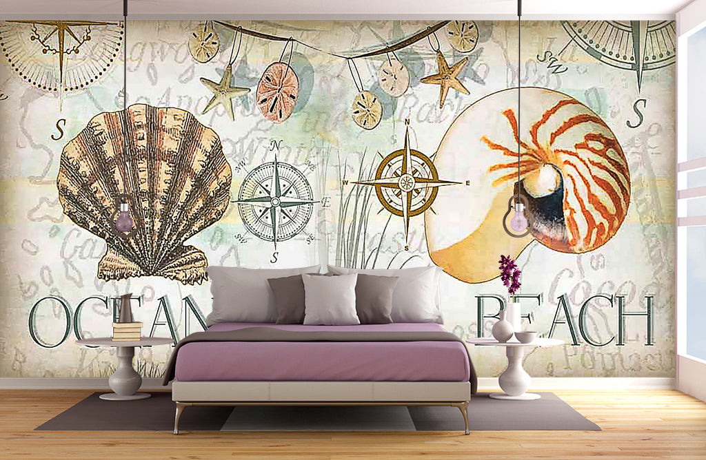 3D Cute Shell WG221 Wall Murals