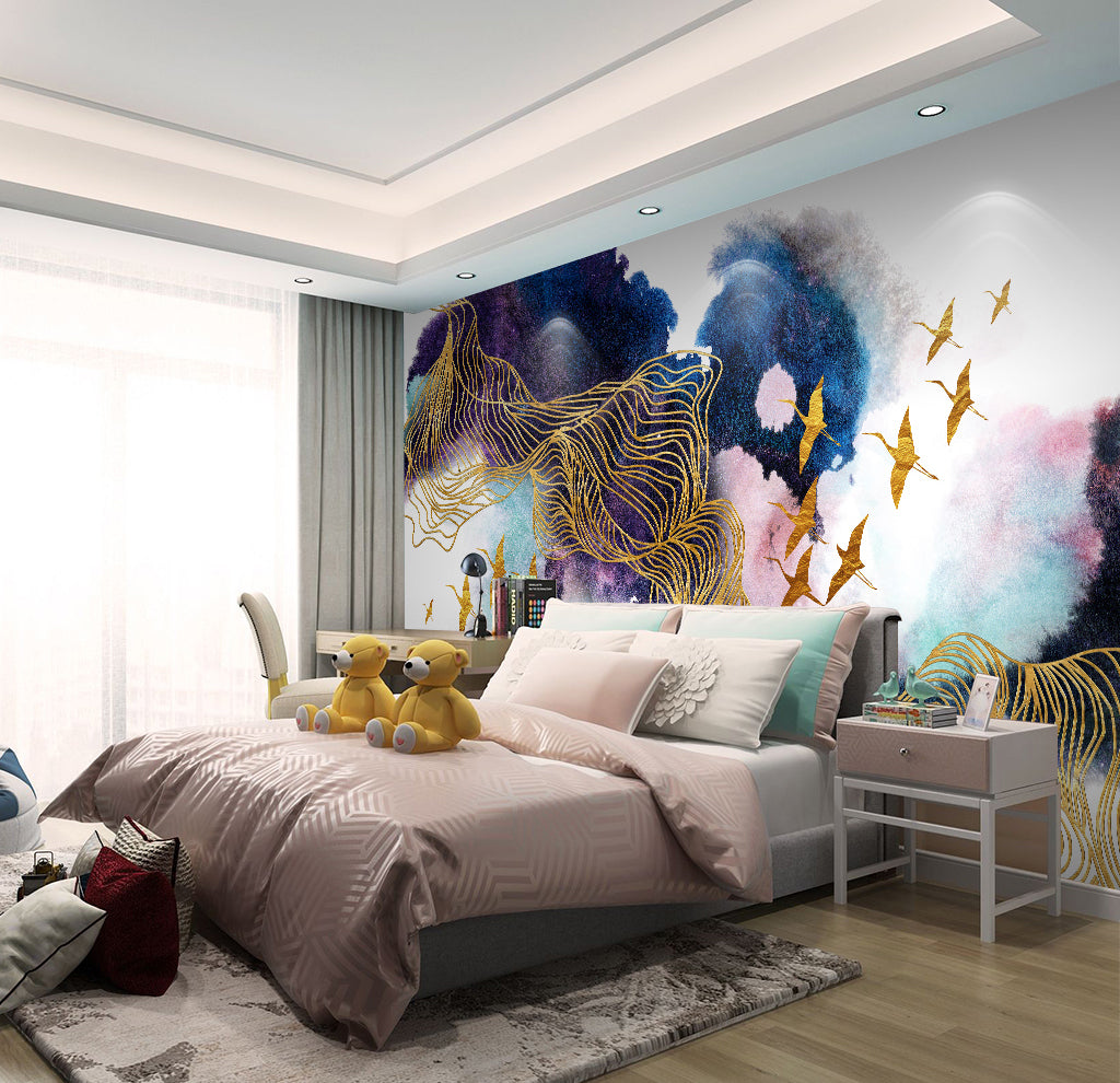 3D Painting Bird WG356 Wall Murals