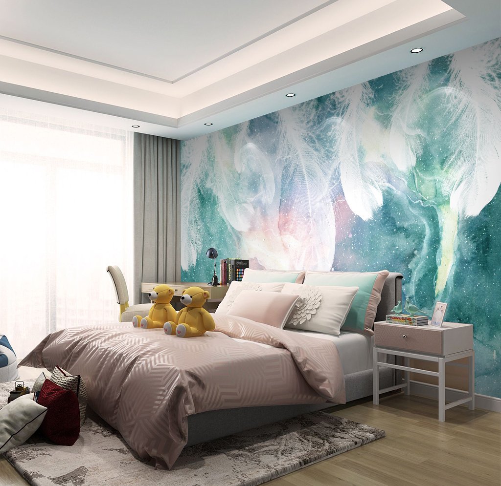 3D Feather 112 Wall Murals Wallpaper AJ Wallpaper 2 