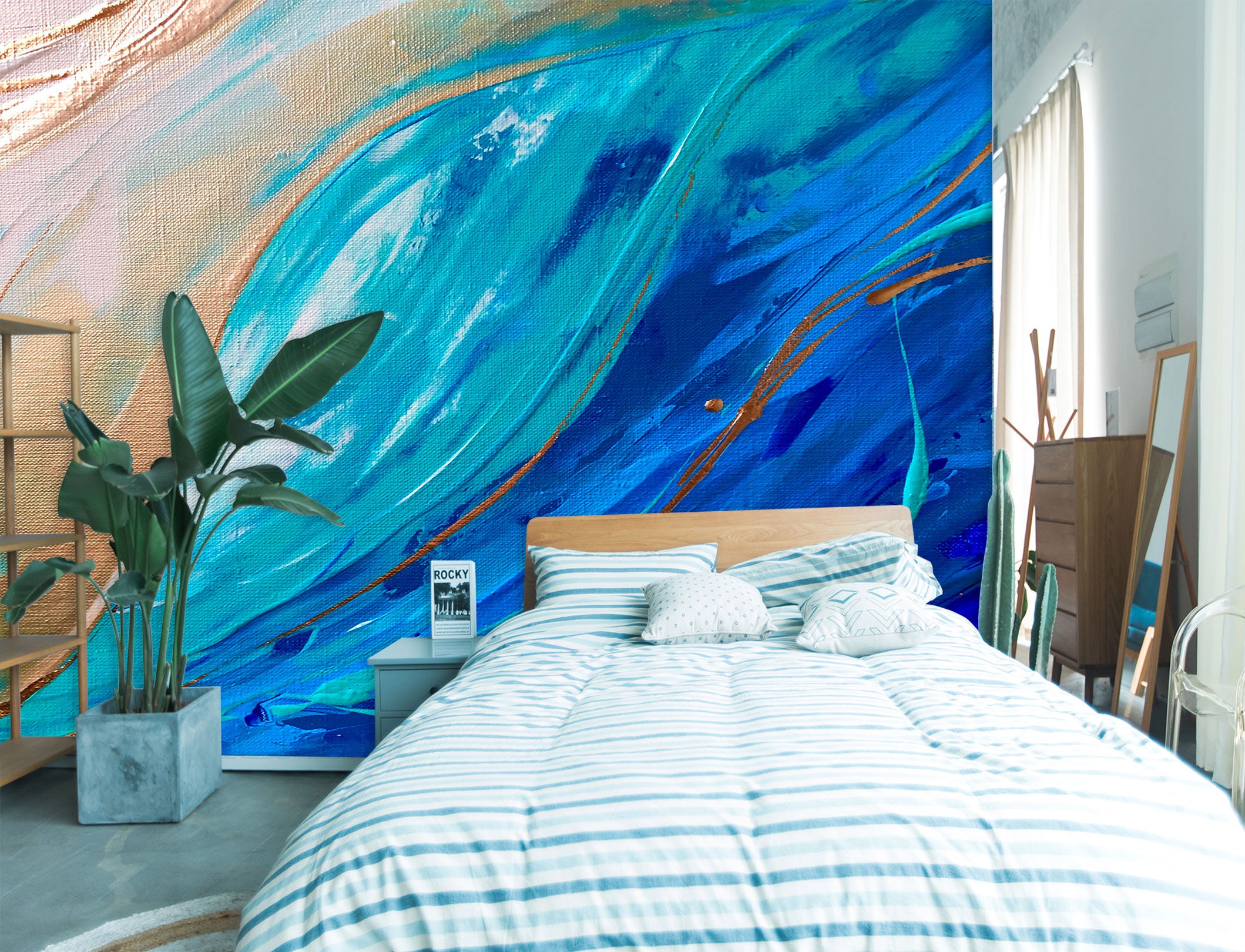 3D Blue Painting 116 Skromova Marina Wall Mural Wall Murals