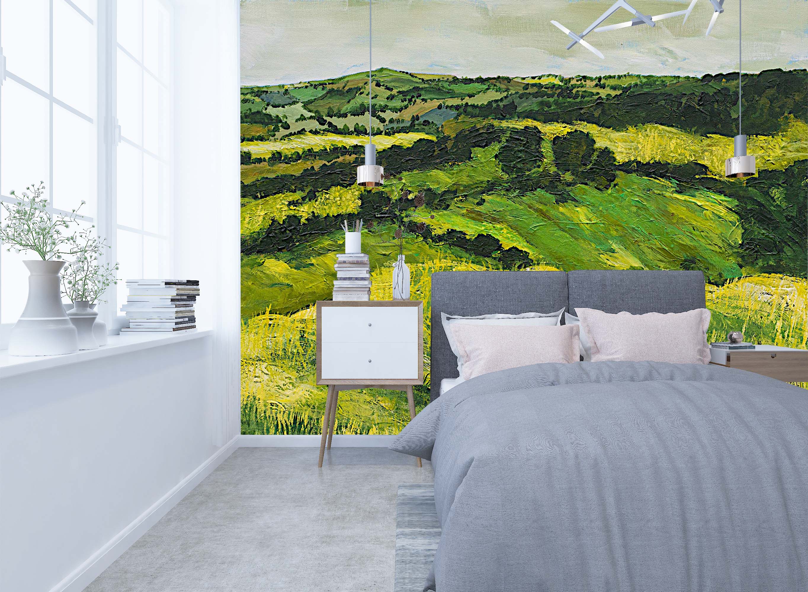 3D Grass Path 184 Allan P. Friedlander Wall Mural Wall Murals