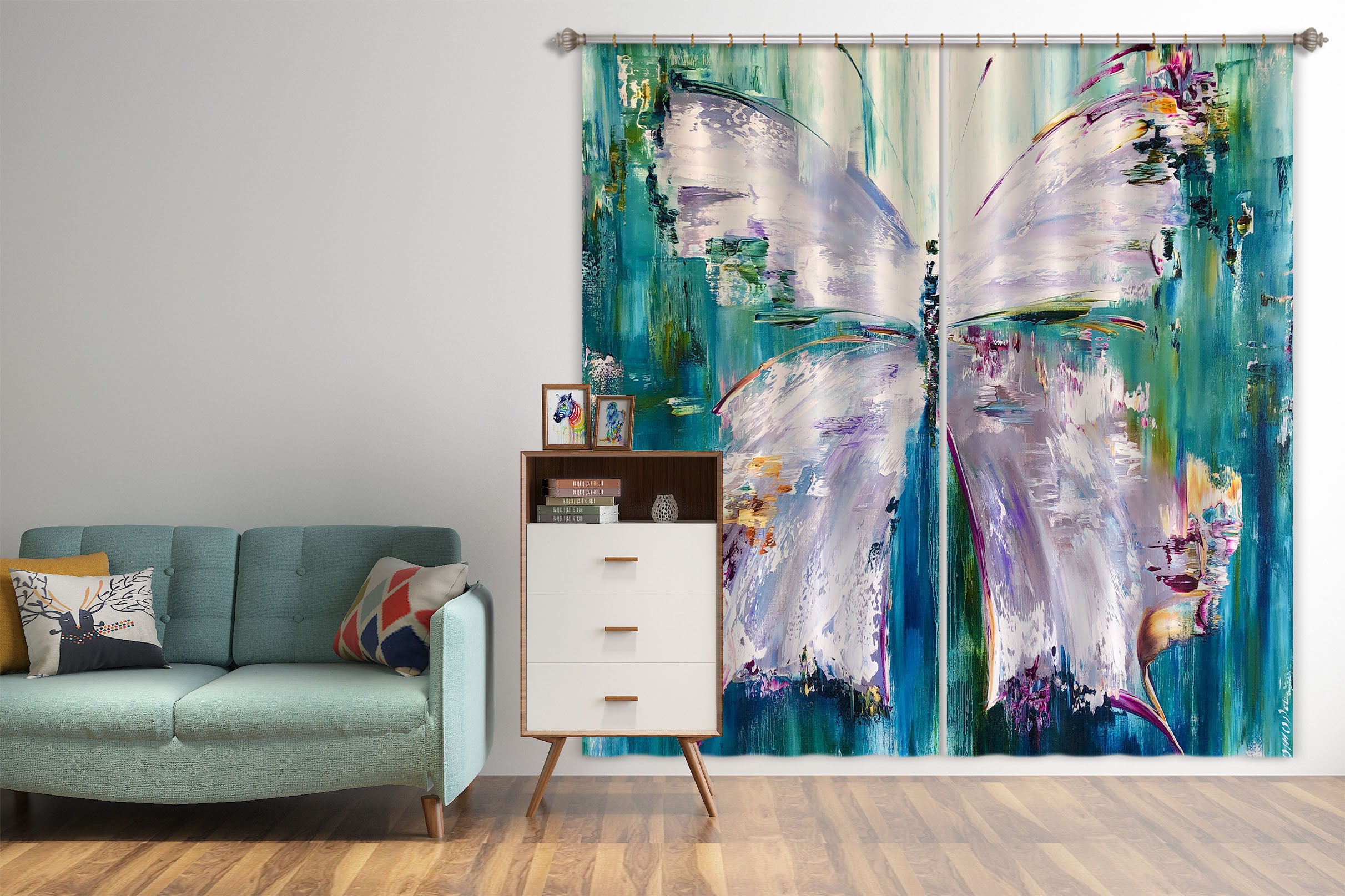 3D Painted Butterfly 2345 Skromova Marina Curtain Curtains Drapes