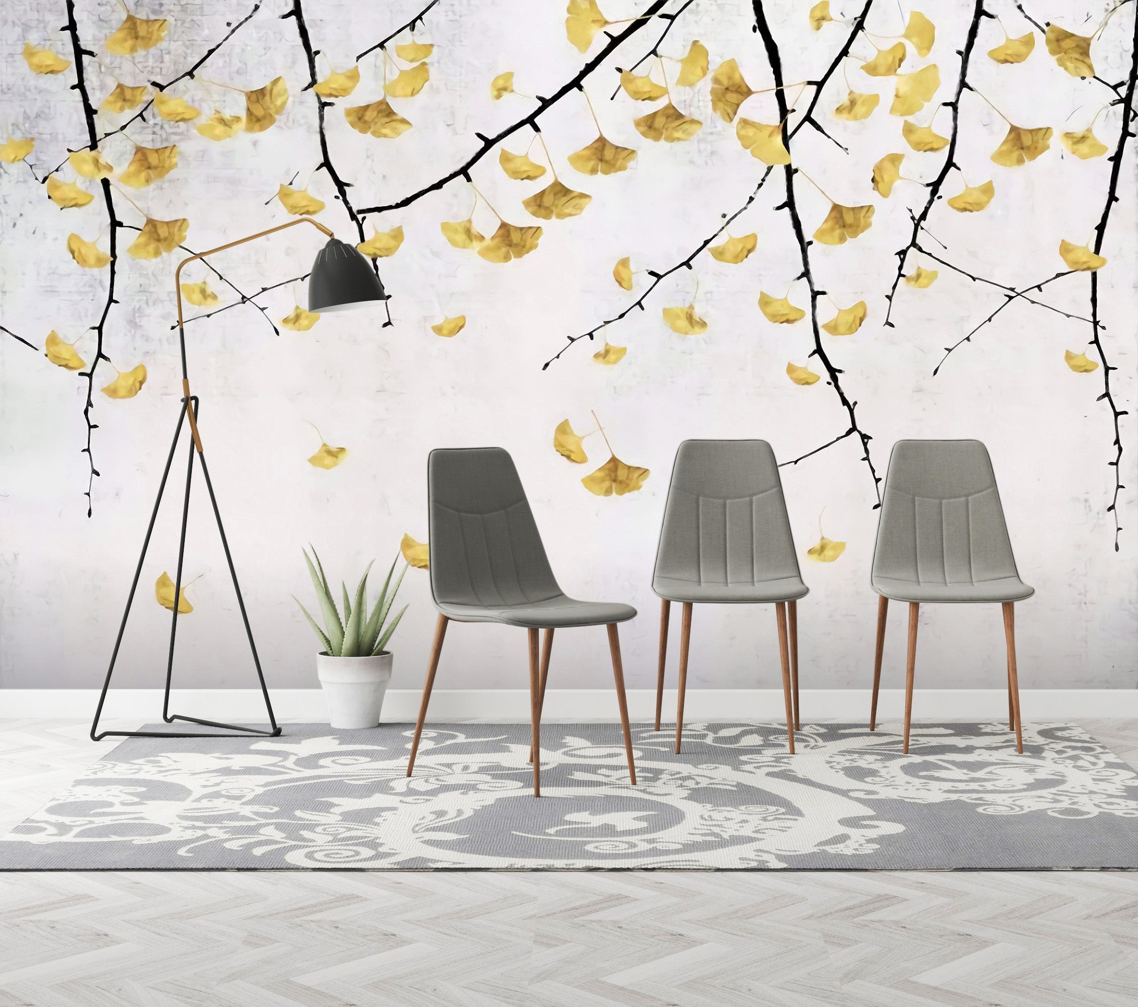 3D Maple Leaves Falling 047 Wall Murals Wallpaper AJ Wallpaper 2 