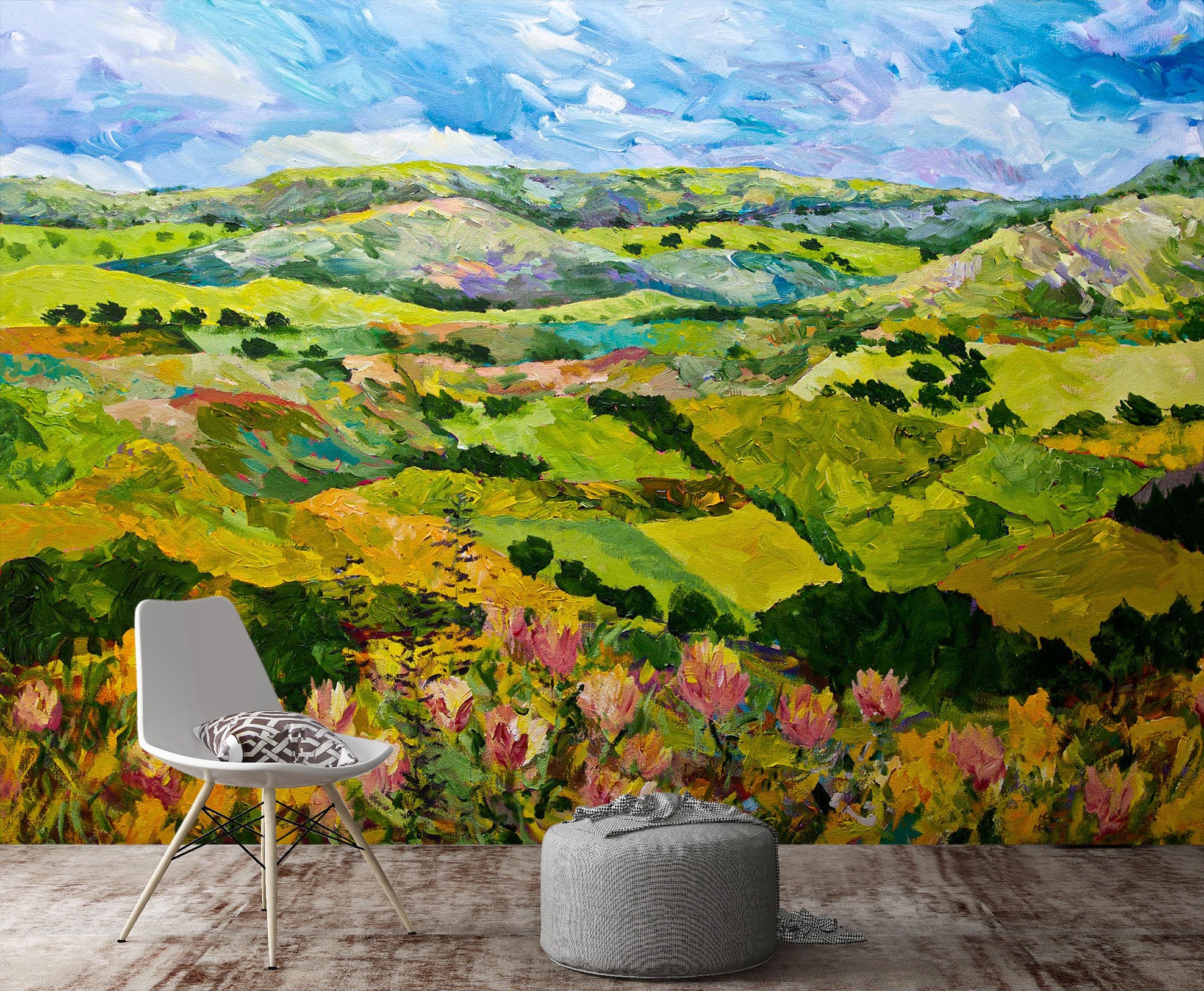 3D Field 107 Allan P. Friedlander Wall Mural Wall Murals